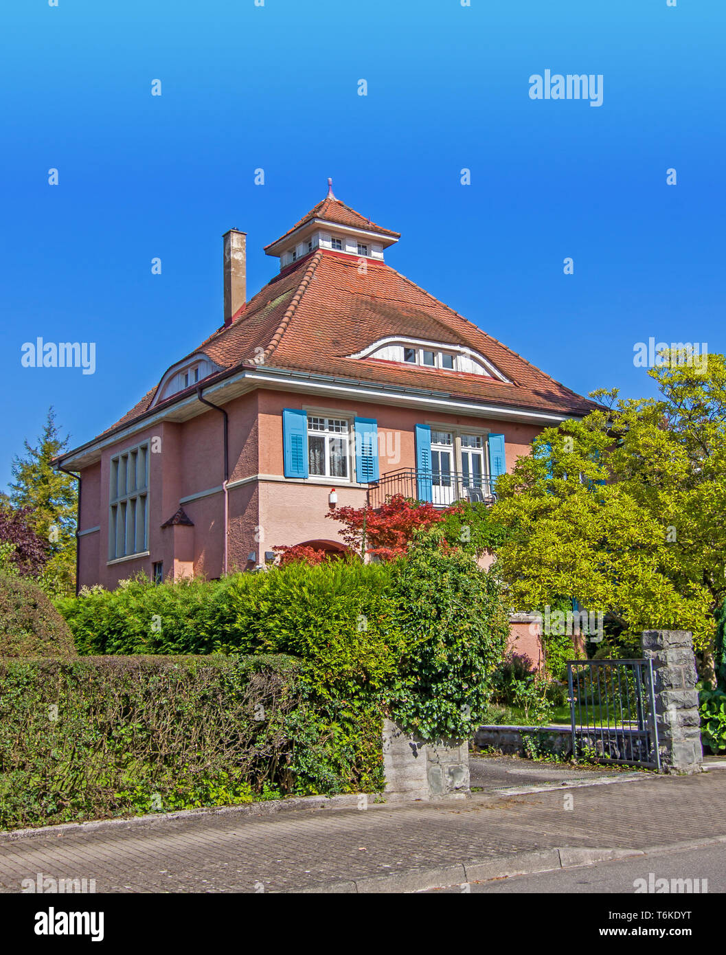 Gebäude, Villa Konstanz Stockfoto