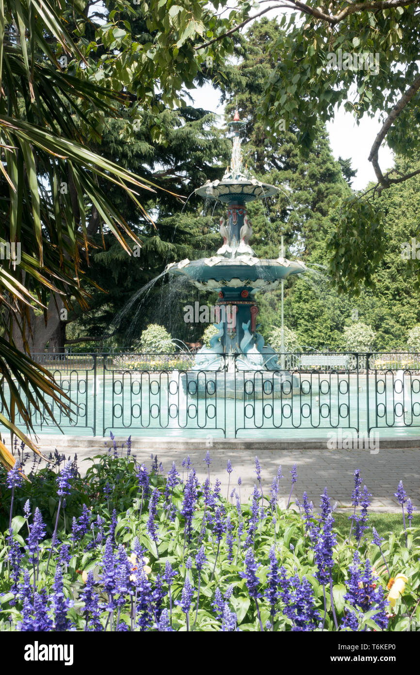 Der Botanische Garten von Christchurch sind im Zentrum der Stadt und eine Sammlung exotischer Pflanzen enthalten Stockfoto