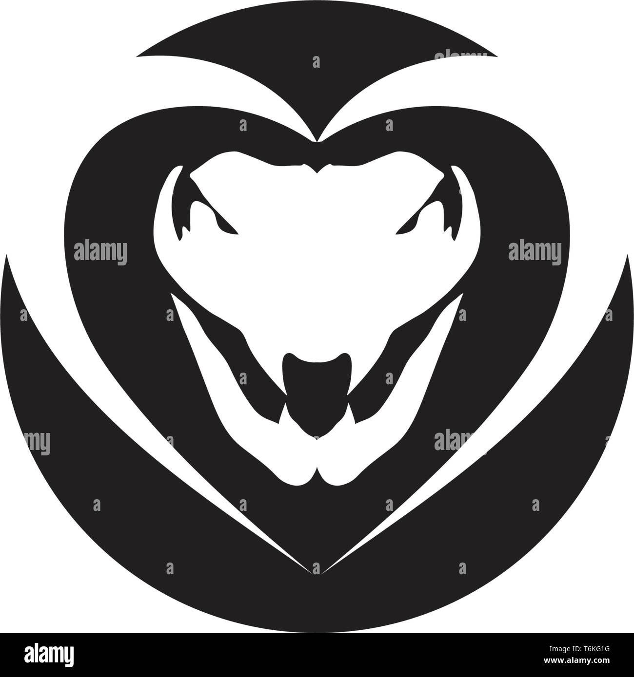 Schlange Caduceus Symbol Vektor illustration Design