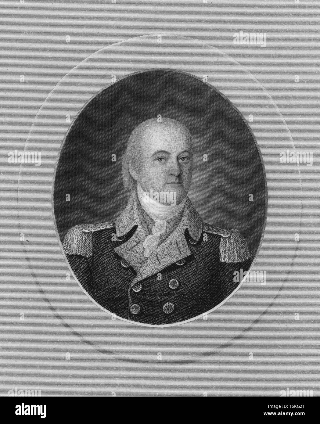 Graviert Portrait von Wird Winton Alexander, Chief Executive Officer der Kommission auf Interracial Zusammenarbeit, 1820. Von der New York Public Library. () Stockfoto