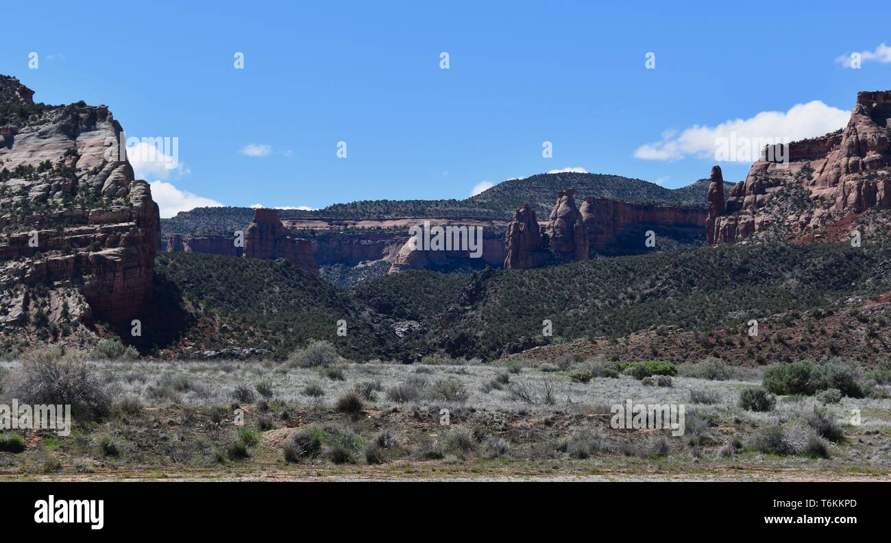 Colorado National Monument Schluchten in der Colorado Rocky Mountains. Stockfoto