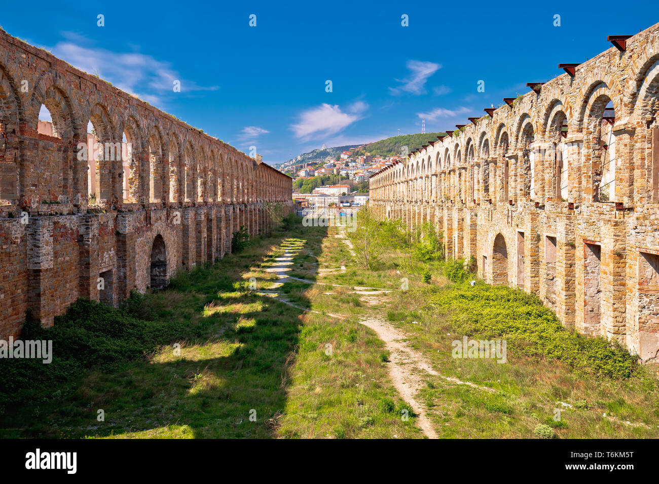 Stadt Triest alte Ruinen, Region Friaul-Julisch Venetien in Italien Stockfoto