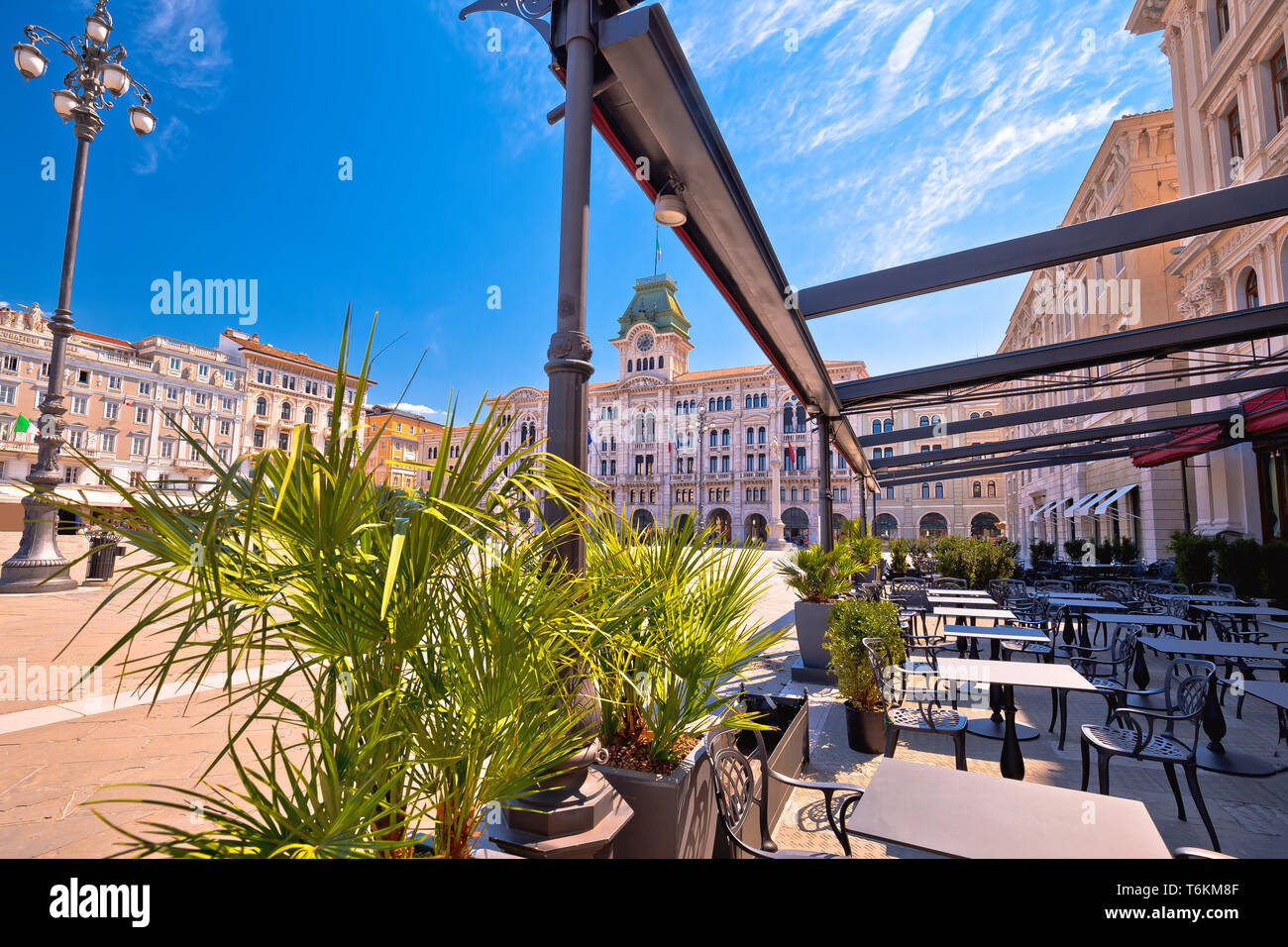 Piazza Unita d'Italia Square in Triest, Stadt in der Region Friuli Venezia Giulia Italien Stockfoto