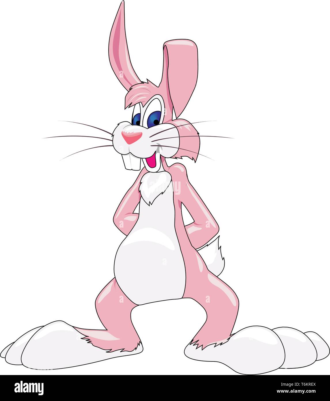Osterhase Vektor Cartoon Illustration Stock Vektor