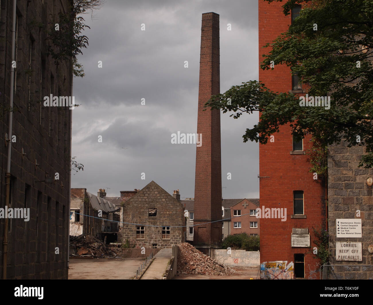 Die Broadward Arbeiten, Teil des historischen architektonischen Erbes von Aberdeen (Schottland), jetzt für den teilweisen Abriss geplant Stockfoto