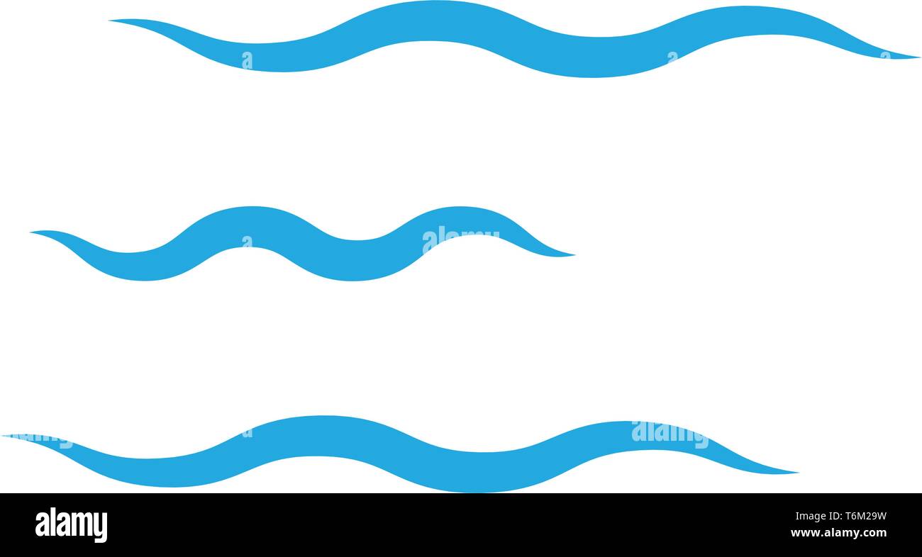 Abstrakte Wasser wave Vector Illustration Design Hintergrund Stock Vektor