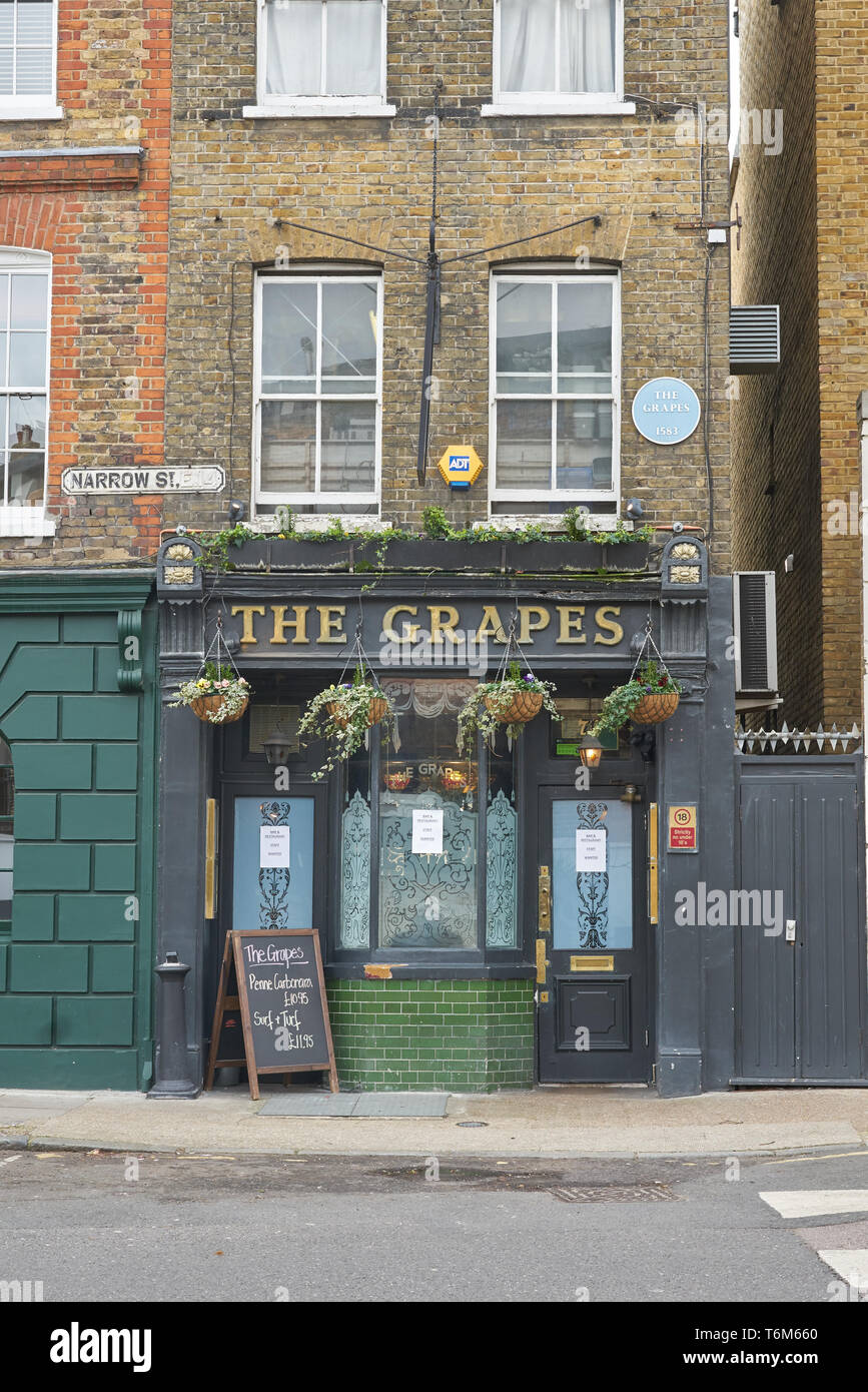 The Grapes Pub limehouse london Pub Stockfoto