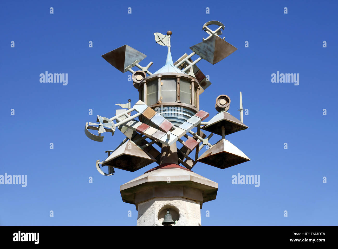 Lighthouse Tower Kunst Skulptur, Swansea, South Wales, Großbritannien Stockfoto