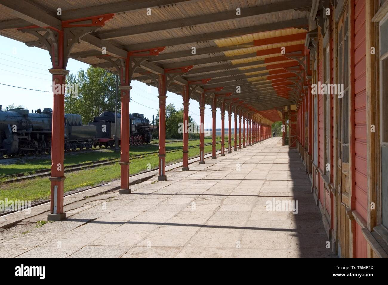 Haapsalu Railway Museum Stockfoto