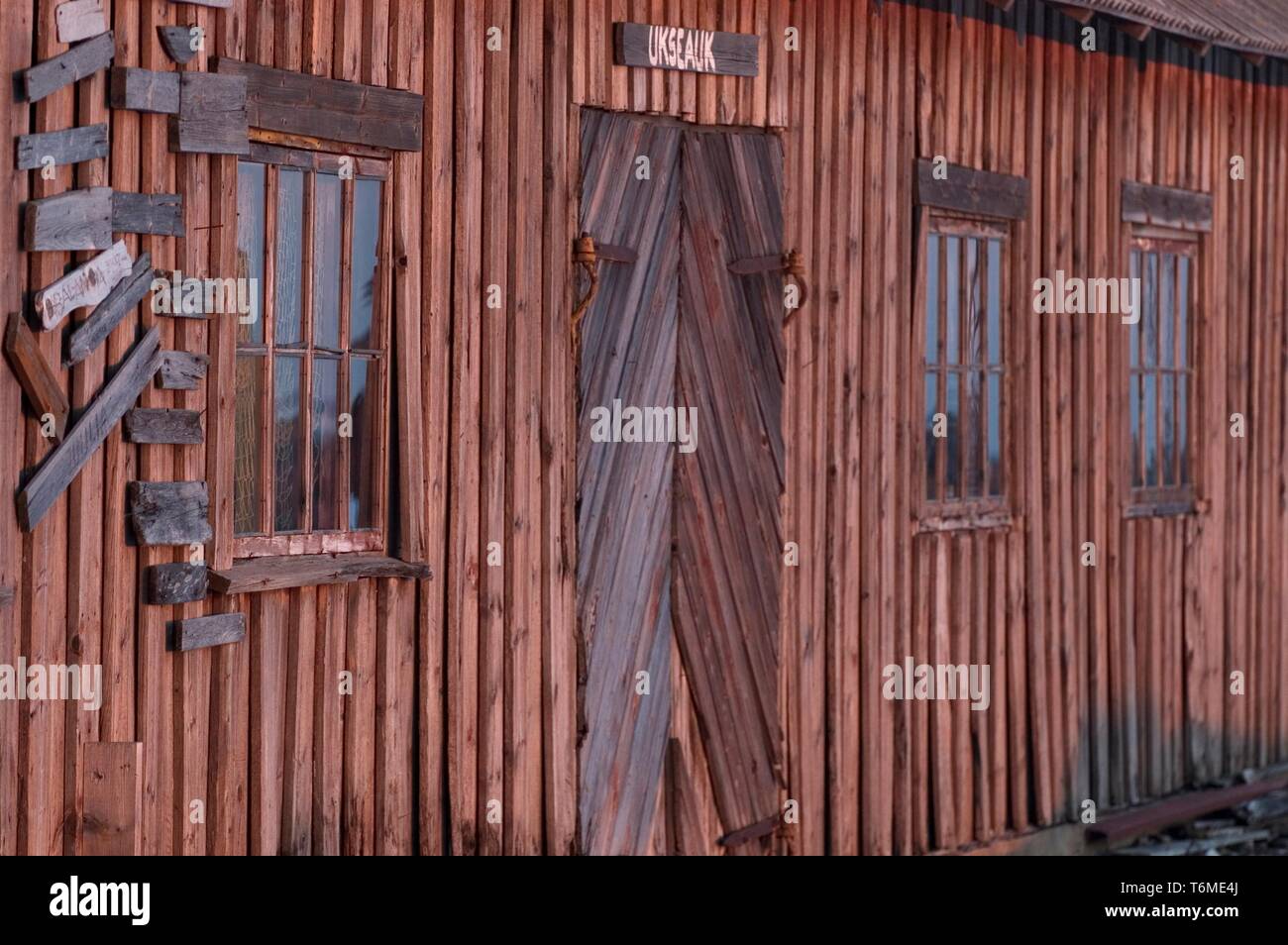 Eine Fischerhütte in Ristna, Hiiumaa Stockfoto
