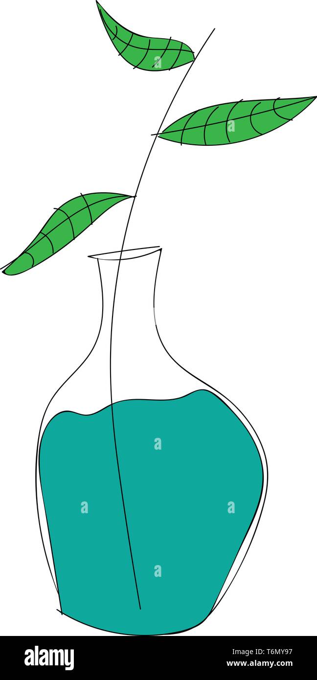 Werk in Flasche illustration Vektor auf weißem Hintergrund Stock Vektor