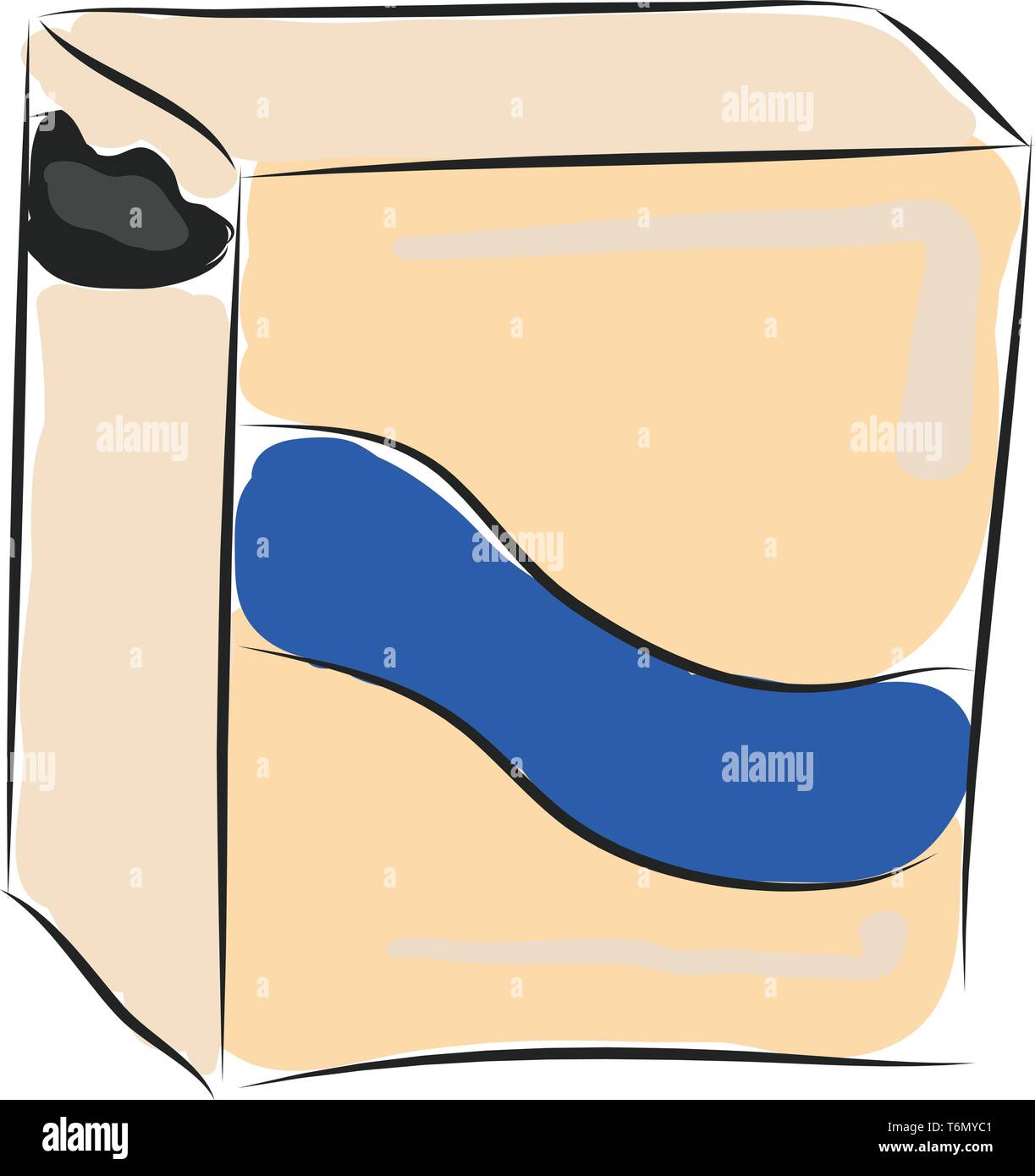 Quilten Pulver illustration Vektor auf weißem Hintergrund Stock Vektor