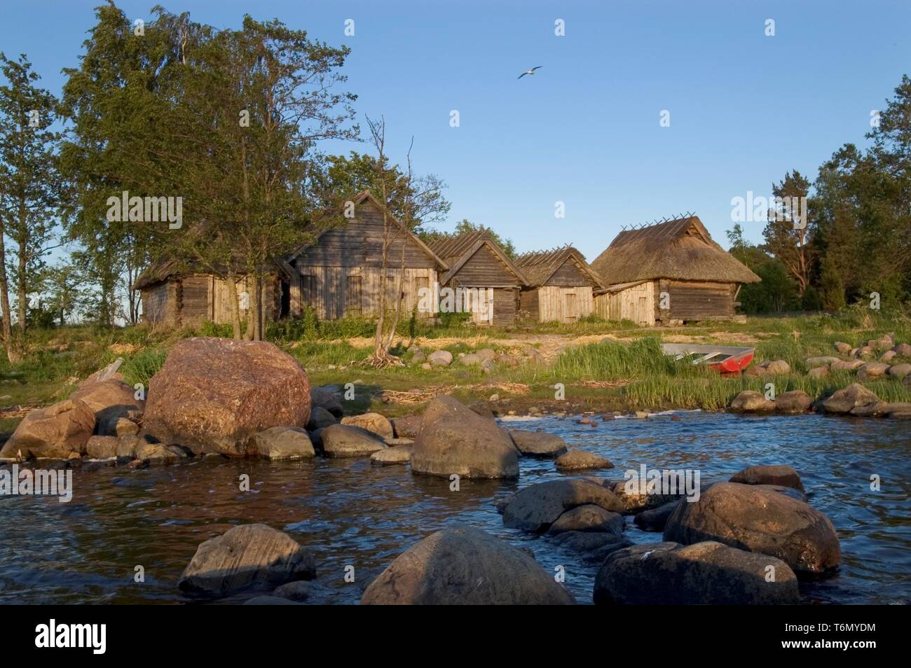 Fischerdorf Altja in Lahemaa Nationalpark Stockfoto