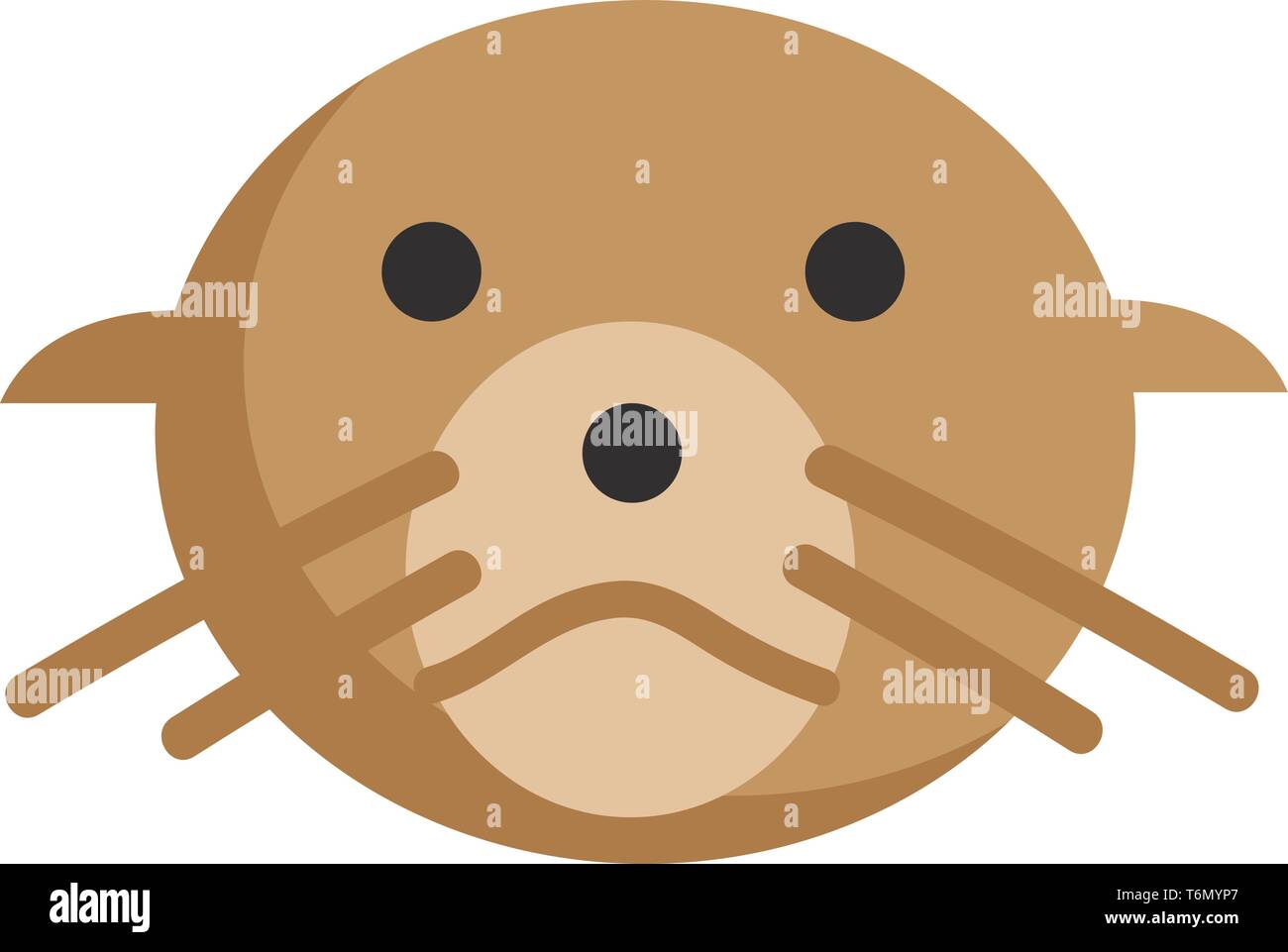 Dichtung illustration Vektor auf weißem Hintergrund Stock Vektor