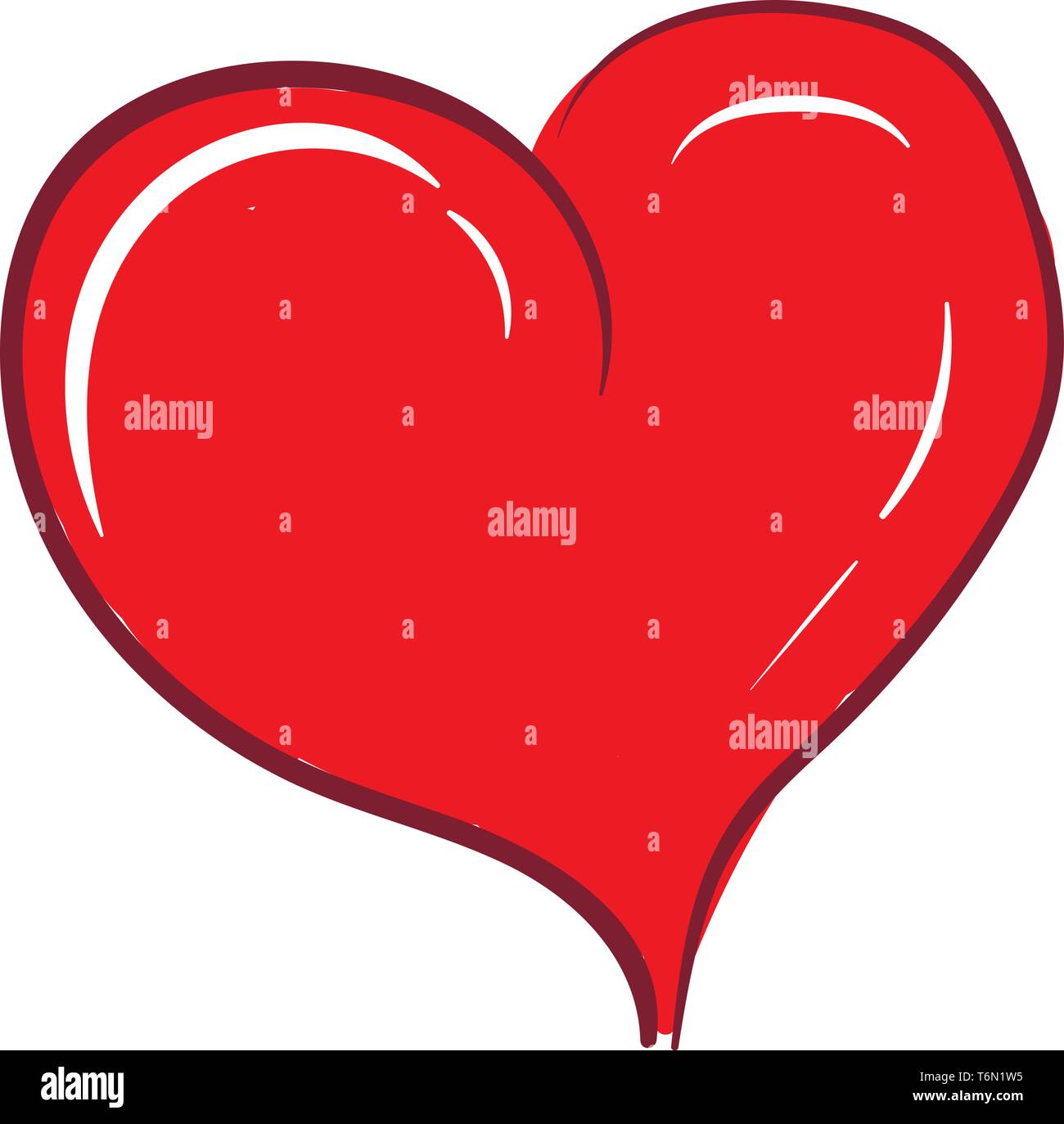 Clipart Von Einer Kurvigen Rotes Herz Mit Weissen Ausrufezeichen Als Symbol Der Liebe Vector Farbe Zeichnung Oder Abbildung Als Stock Vektorgrafik Alamy