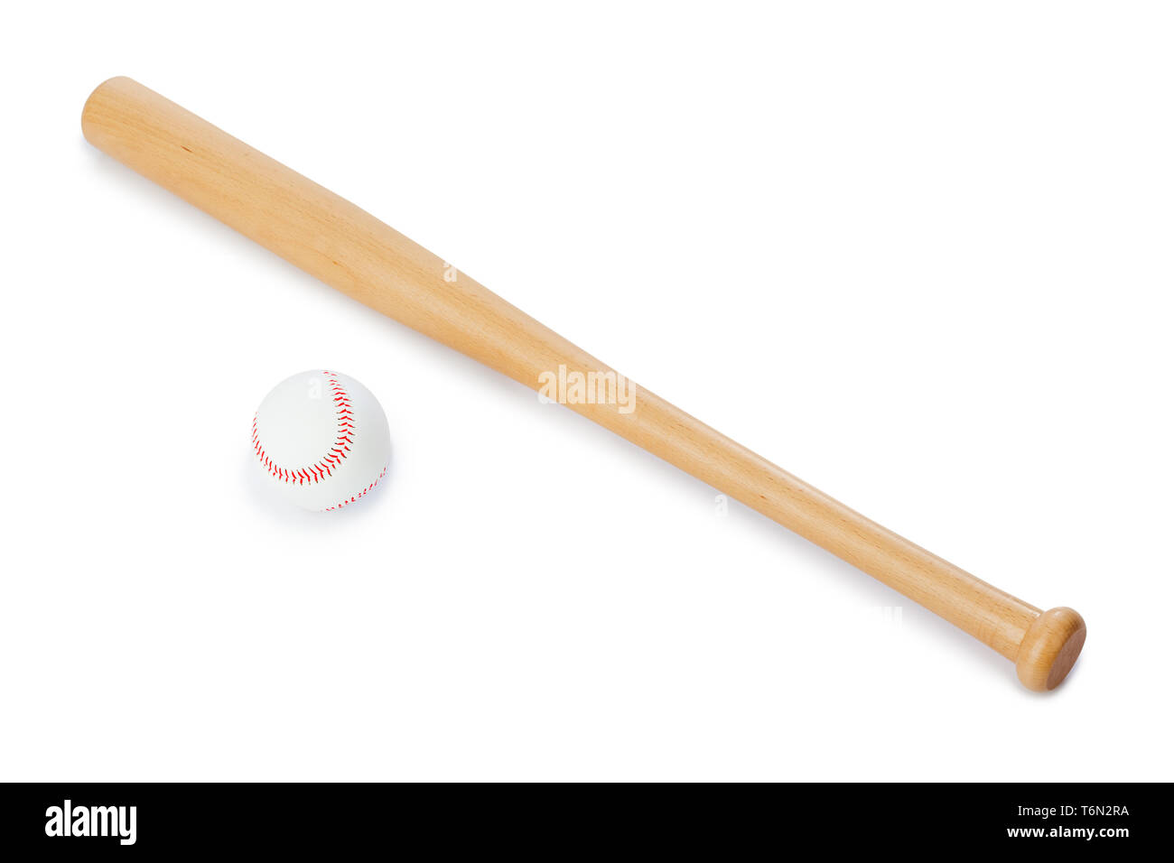 Baseball-Schläger und ball Stockfoto