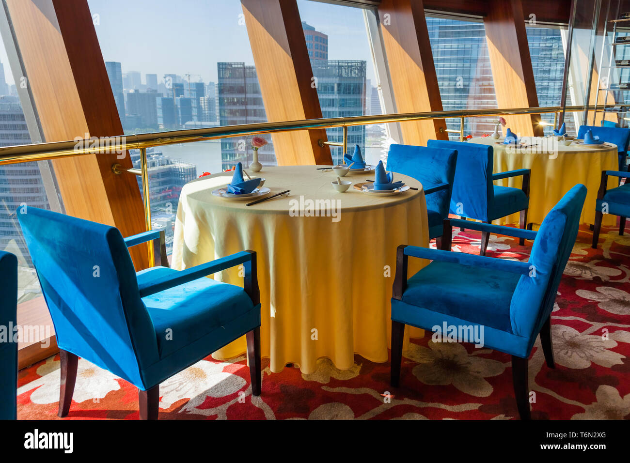 Modernes Interieur aus einem Cafe Bar - Shanghai China Stockfoto