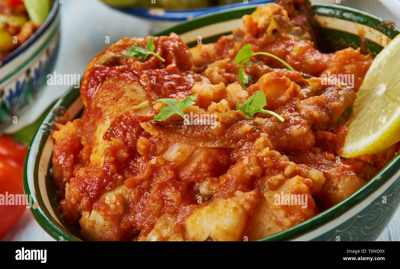 Hyderabadi Dahi Huhn Stockfoto