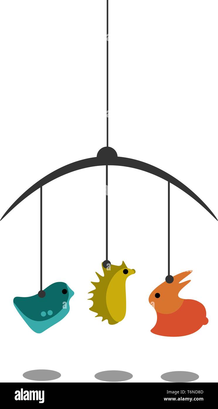 Ein nettes Spielzeug für Babys, ist bunt vector Farbe, Zeichnung oder Abbildung Stock Vektor