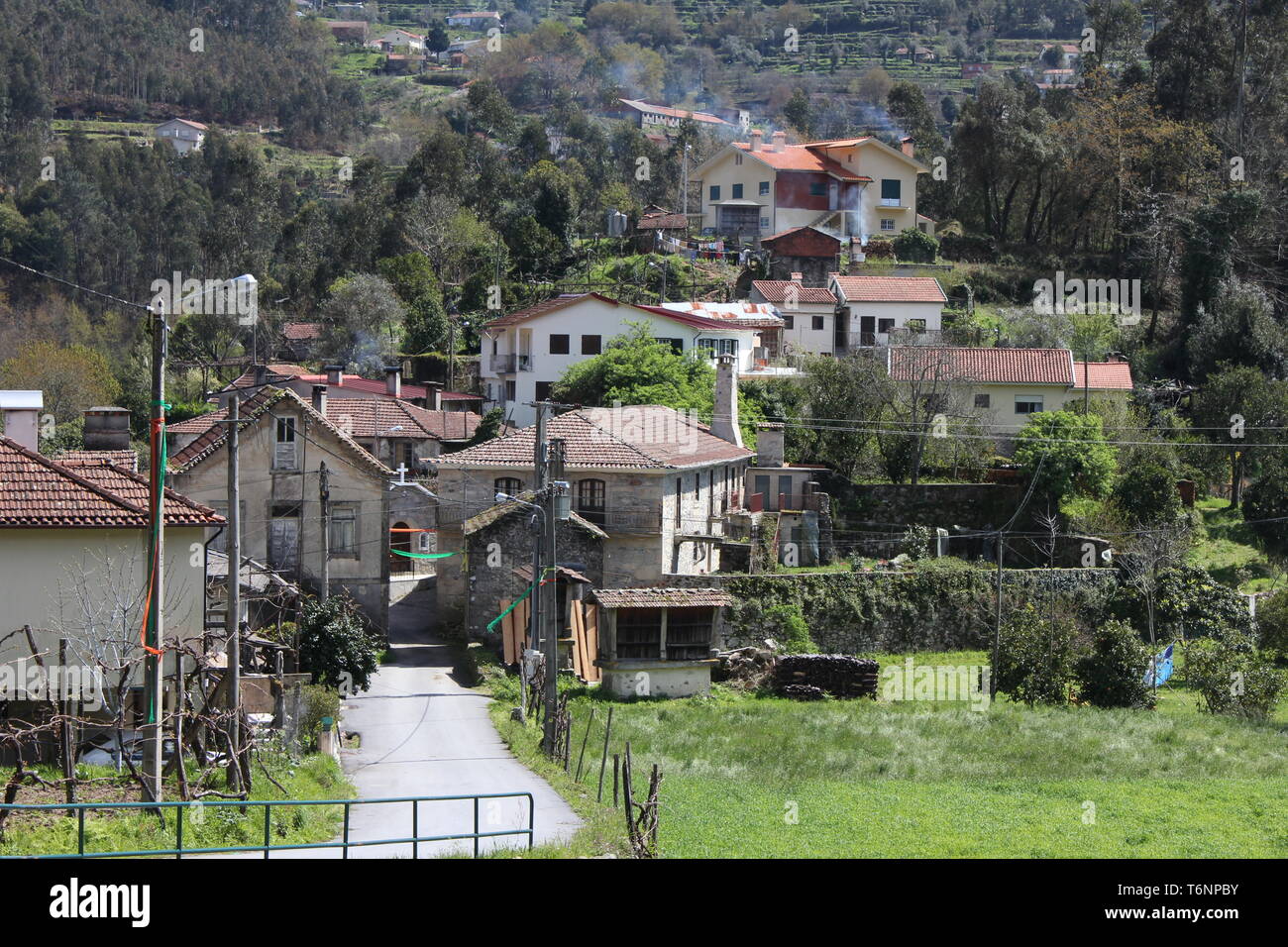 Ein portugiesisches Dorf Stockfoto