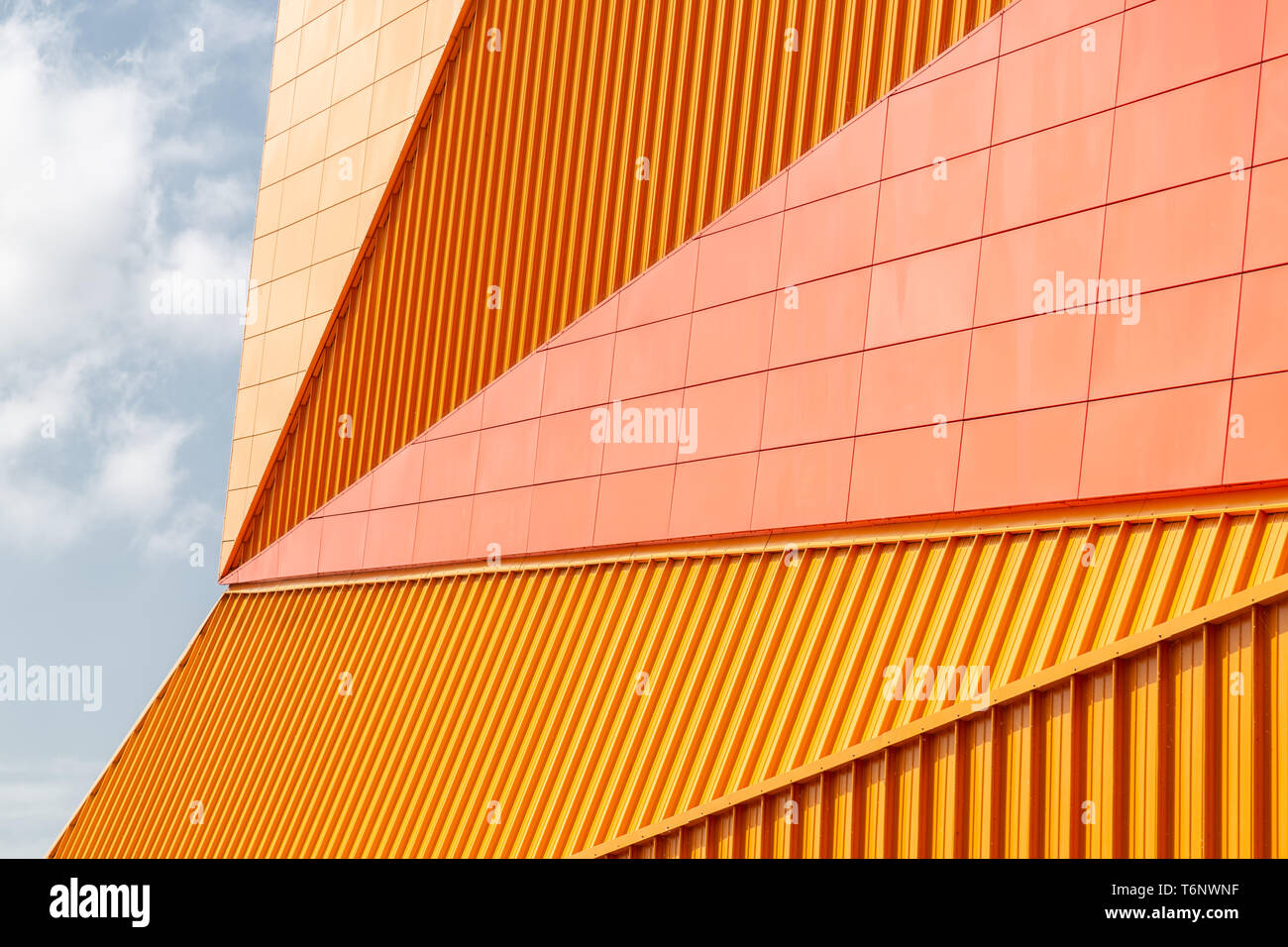 Detail des Theaters in Lelystad, Niederlande Stockfoto