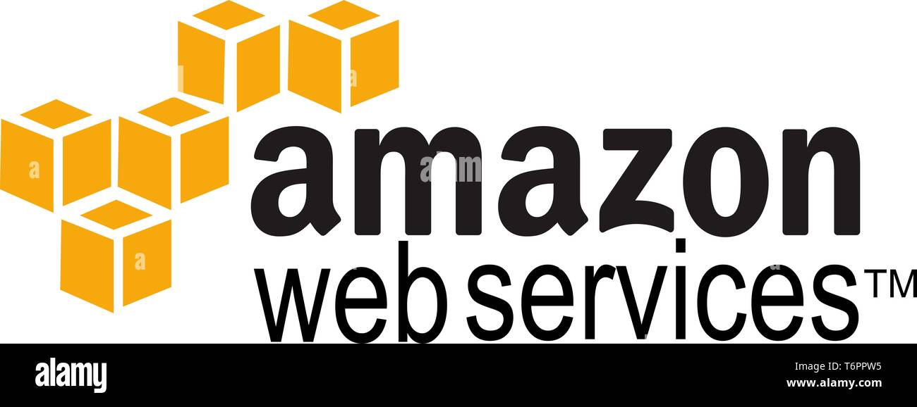 Amazon Web Services Aws Logo Corporate Identity Schriftzuge Optional Weisser Hintergrund Deutschland Stockfotografie Alamy