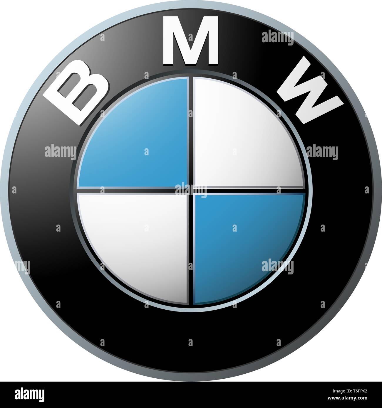 BMW Logo, Corporate Identity, optional, weißer Hintergrund, Deutschland Stockfoto