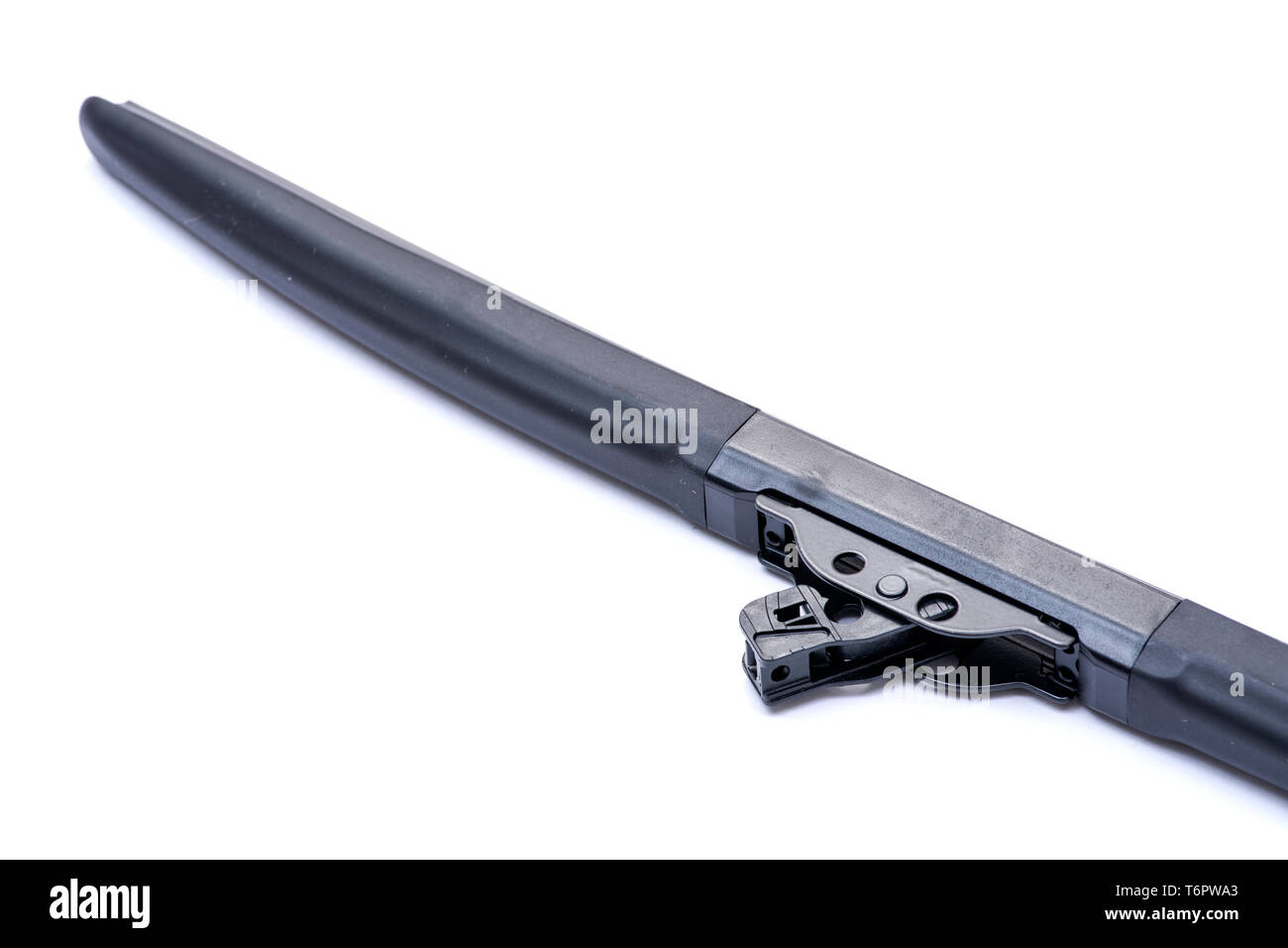 Scheibenwischer für Autos auf weißem Hintergrund. Stockfoto