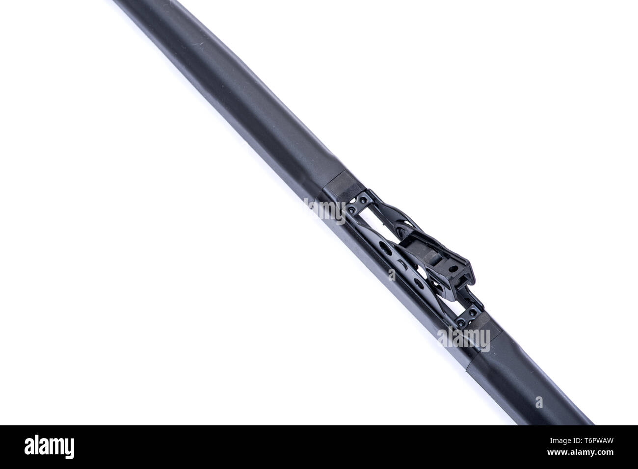 Scheibenwischer für Autos auf weißem Hintergrund. Stockfoto
