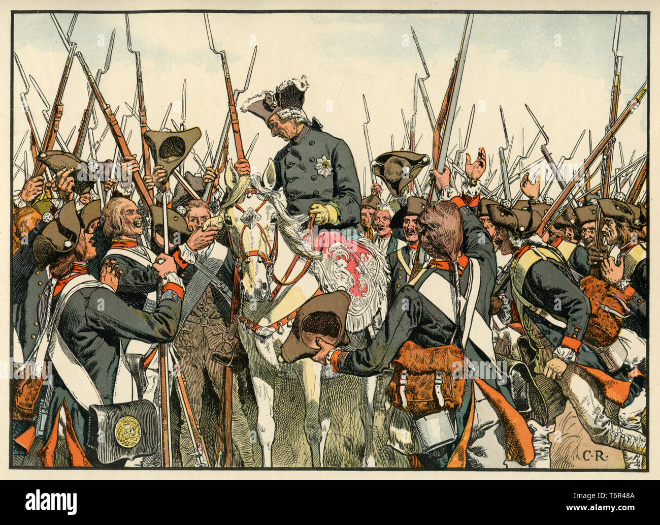 FRIEDRICH DER GROßE ALTER FRITZ RÖCHLING LAGER BUNZELWITZ KRIEG HOHENZOLLERN 241
