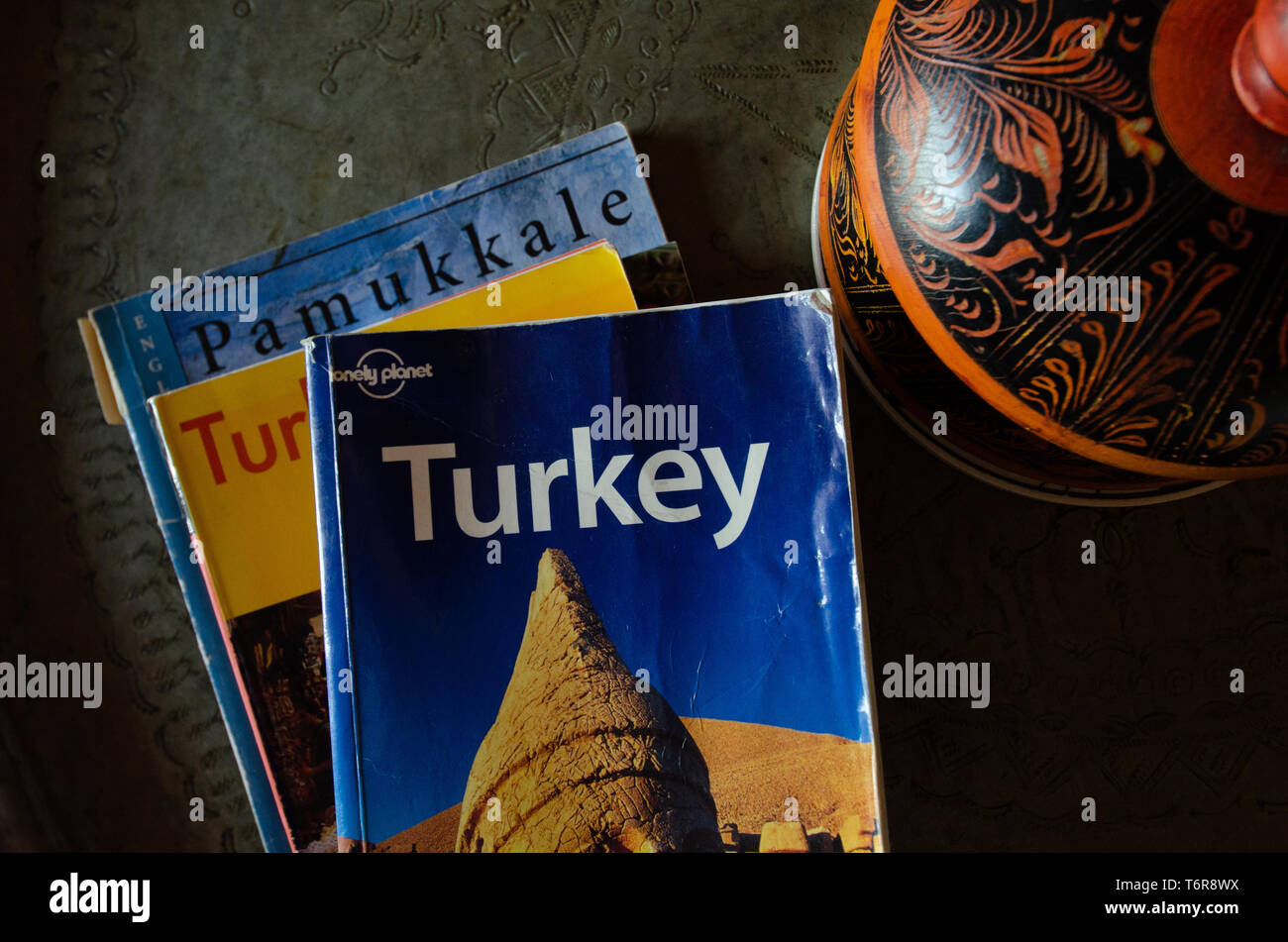 Reiseführer, Bücher zu Türkei Stockfoto