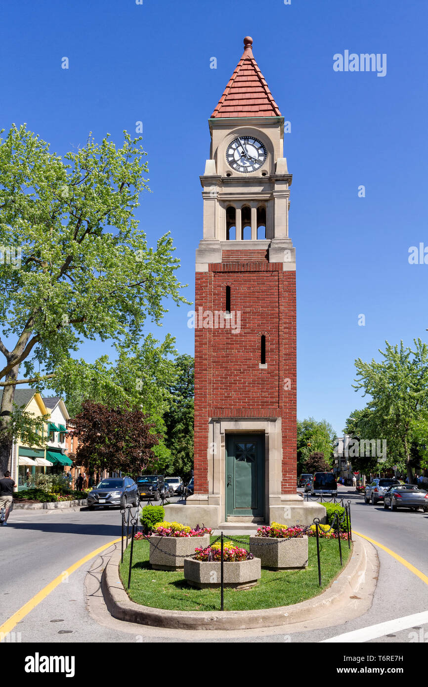 Der Uhrturm in Niagara on the Lake Stockfoto