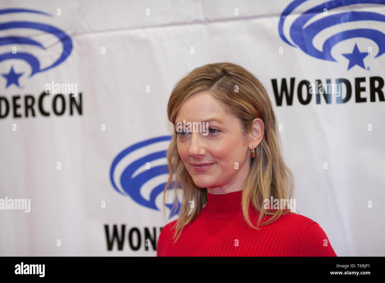 Wondercon 2019 - Bogenschütze - Fotoshooting mit: Judy Greer Wo: Anaheim, Kalifornien, USA, wenn: 31 Mar 2019 Credit: Tony Forte/WANN Stockfoto