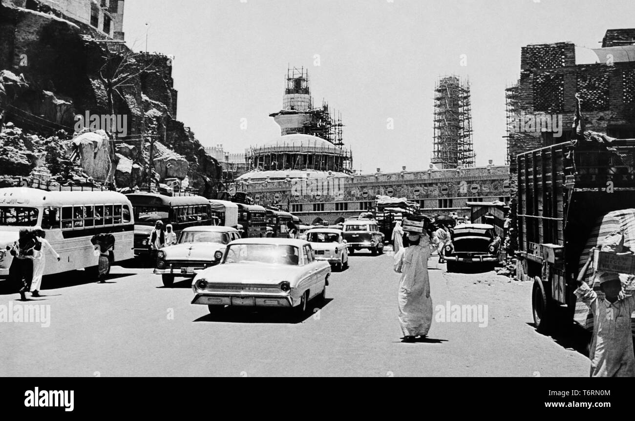 Arabien, dem Mekka, Straße, die zu der Kaaba, 1964 Stockfoto