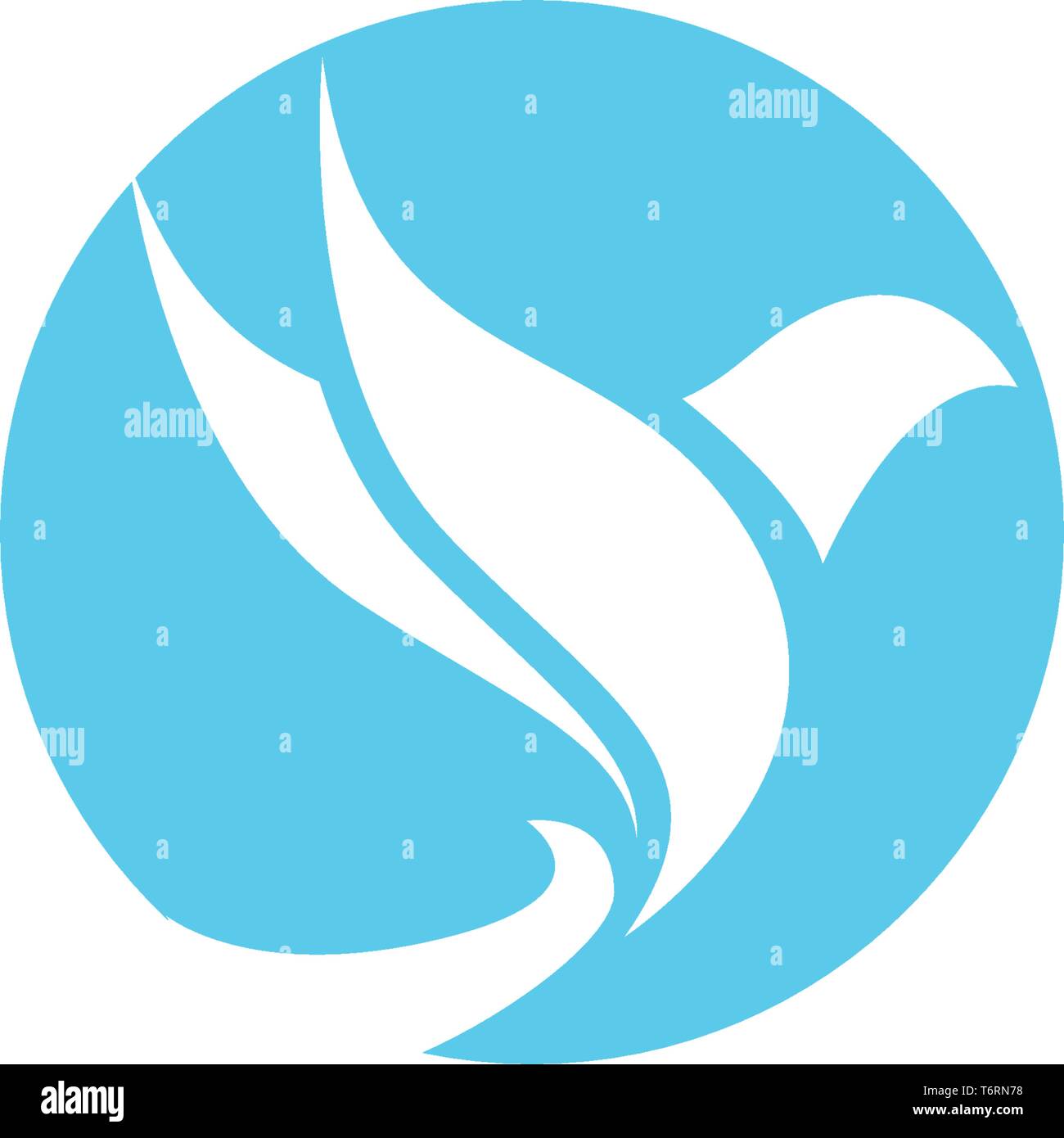 Flügel Vogelzeichen abstrakte Vorlage Symbole Stock Vektor