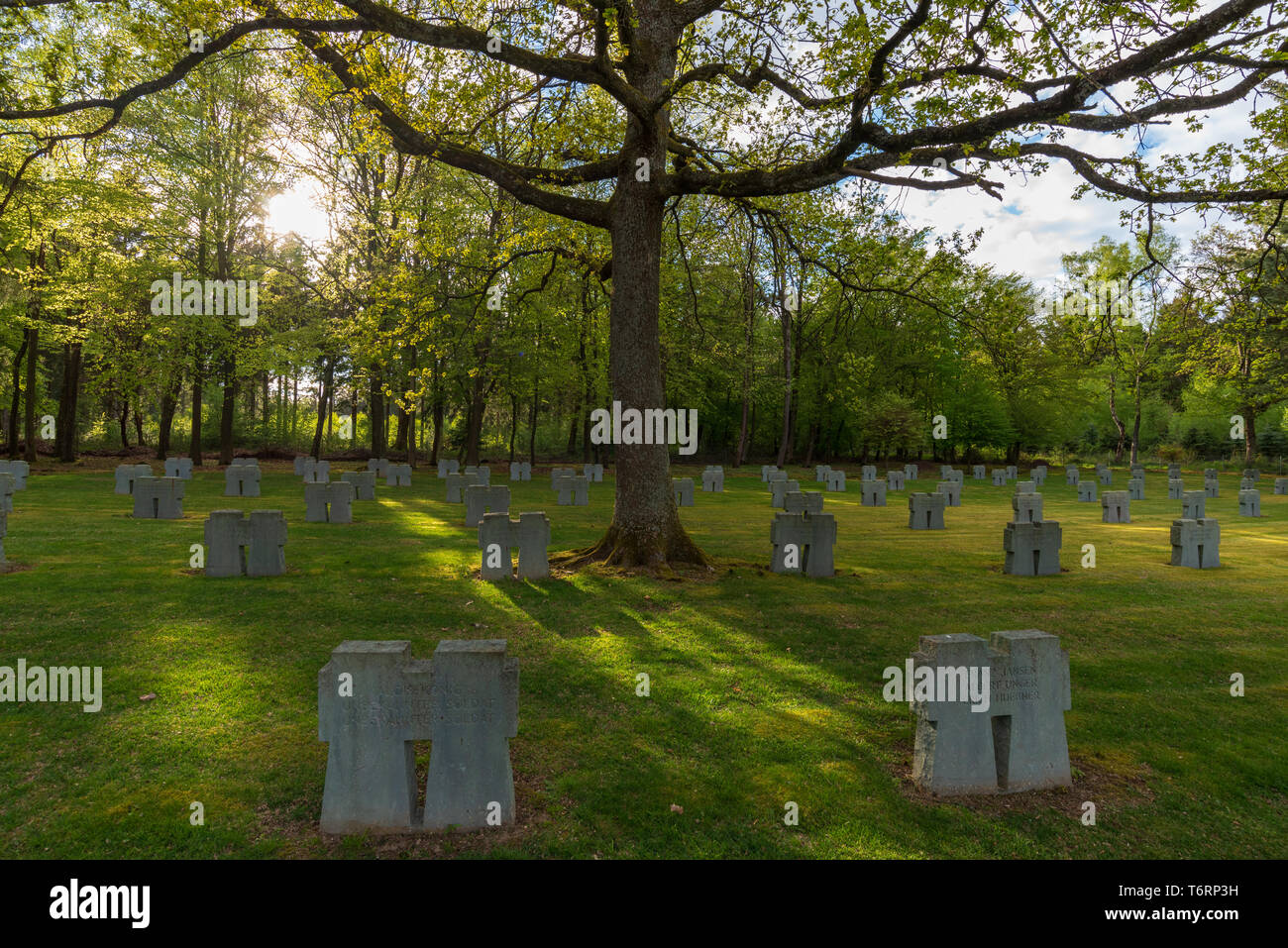 Deutscher Soldatenfriedhof in Hürtgen in Hürtgenwald Wald Stockfoto