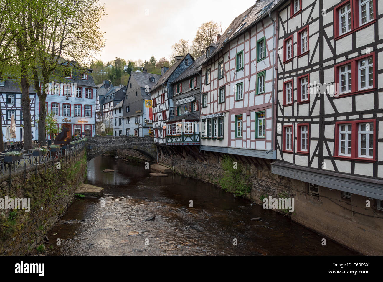 Altstadt von Monschau, Eifel, Deutschland Stockfoto