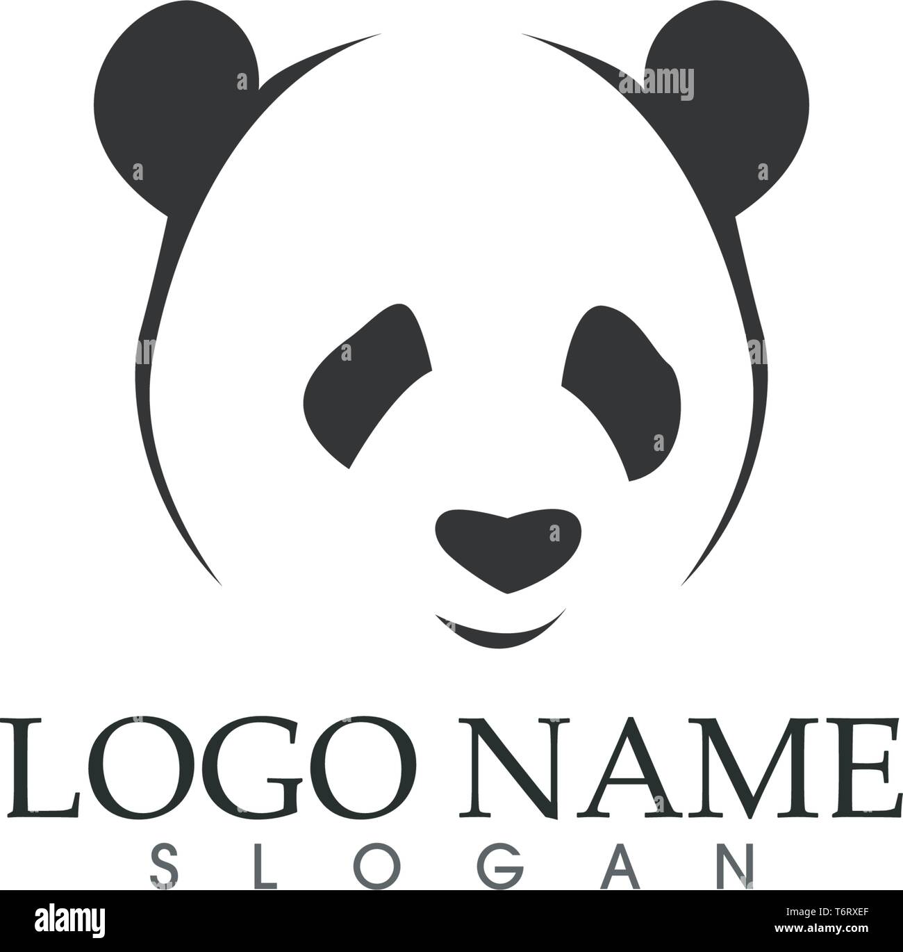 Panda Logos und Symbole Vorlage Symbole app Stock Vektor