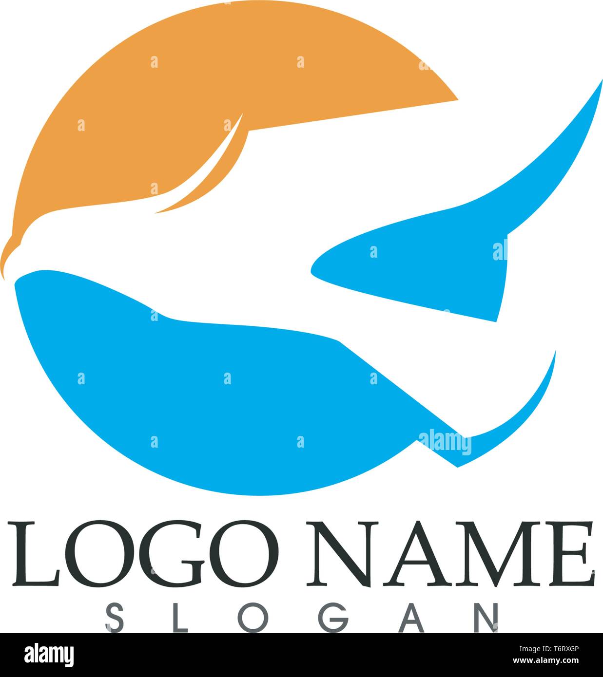 Adler Vogelzeichen abstrakte Vorlage Symbole app Stock Vektor