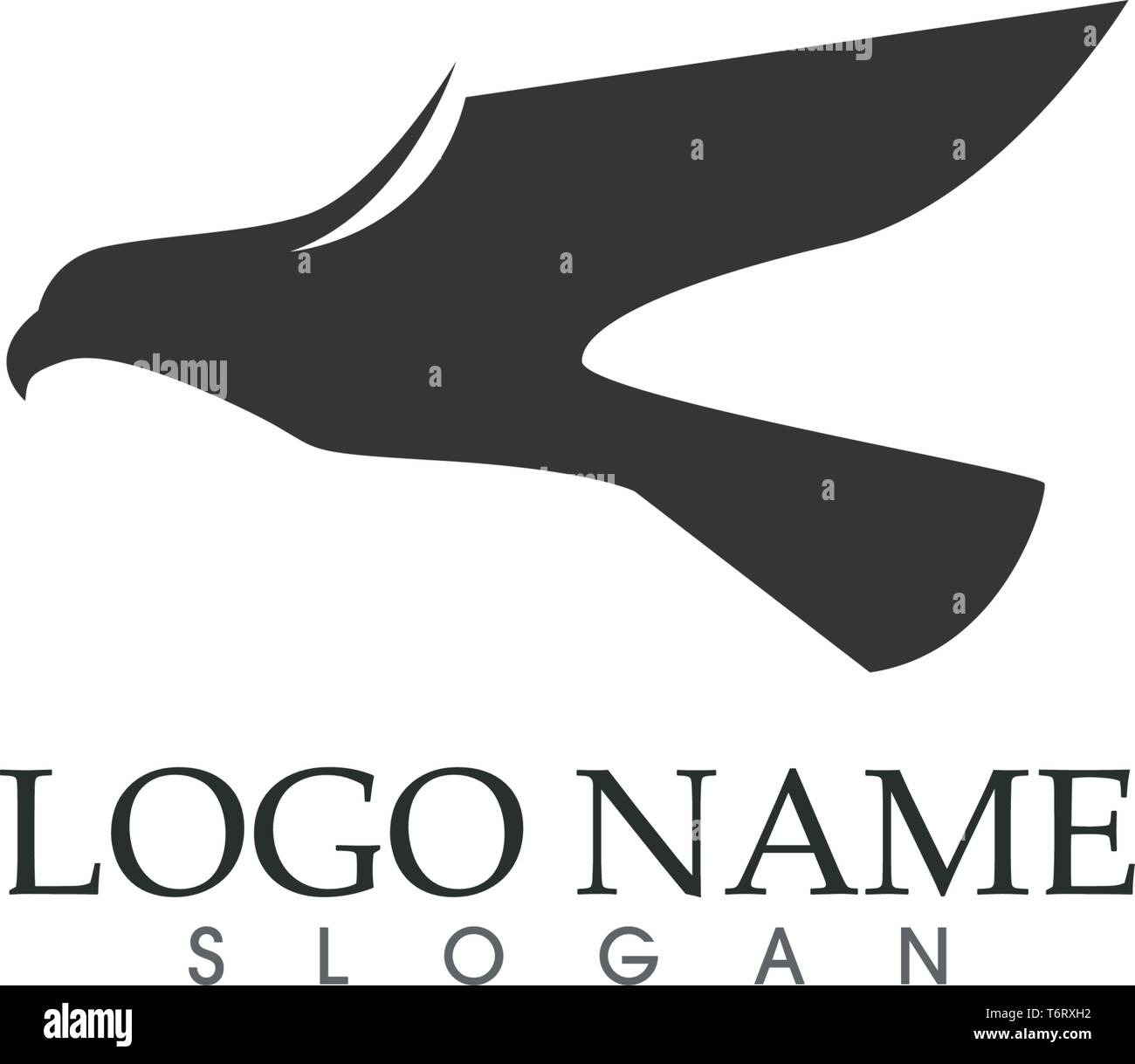 Adler Vogelzeichen abstrakte Vorlage Symbole app Stock Vektor