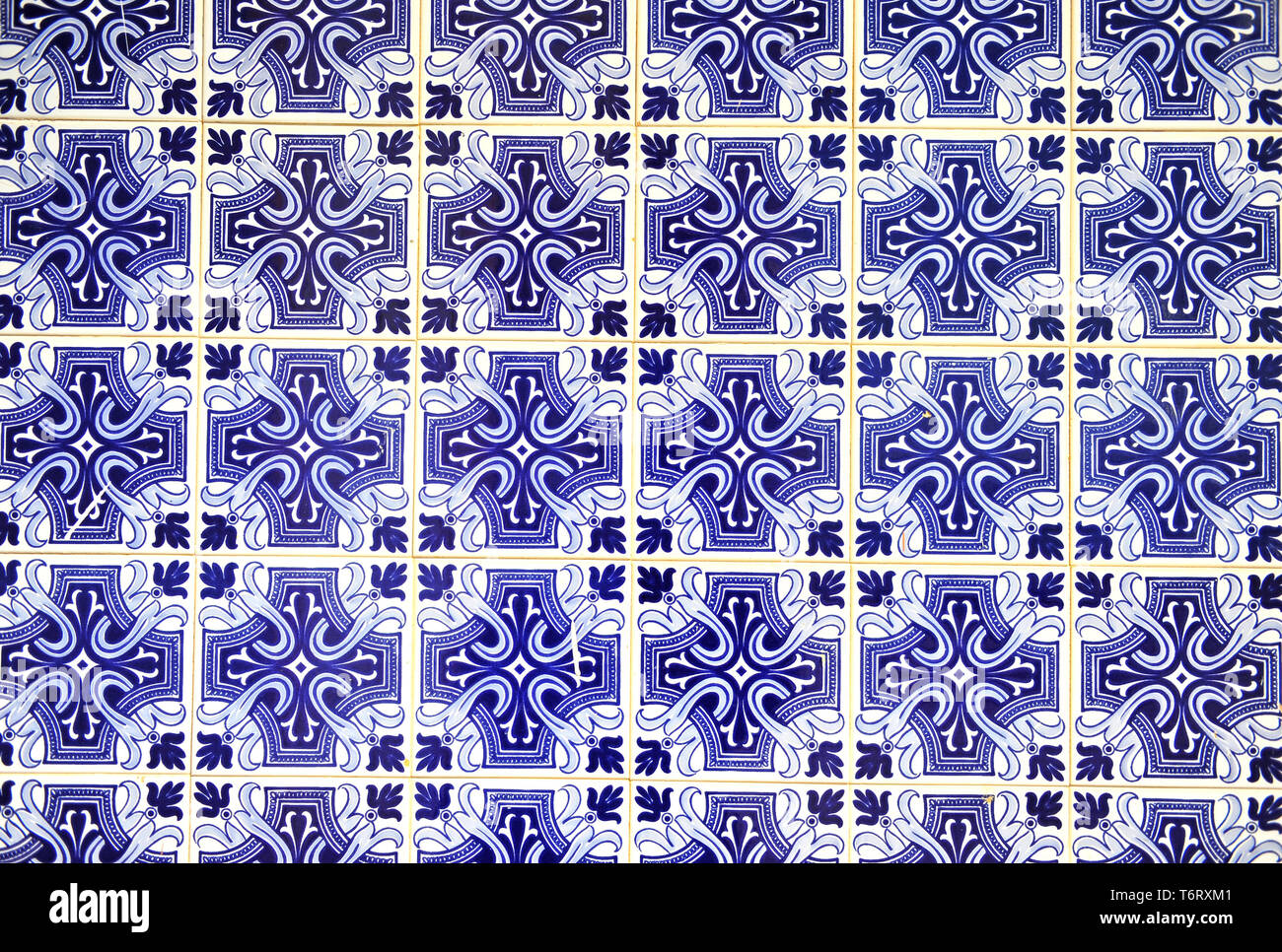 Traditionelle portugiesische Azulejos Muster. Architektonischen Hintergrund Stockfoto