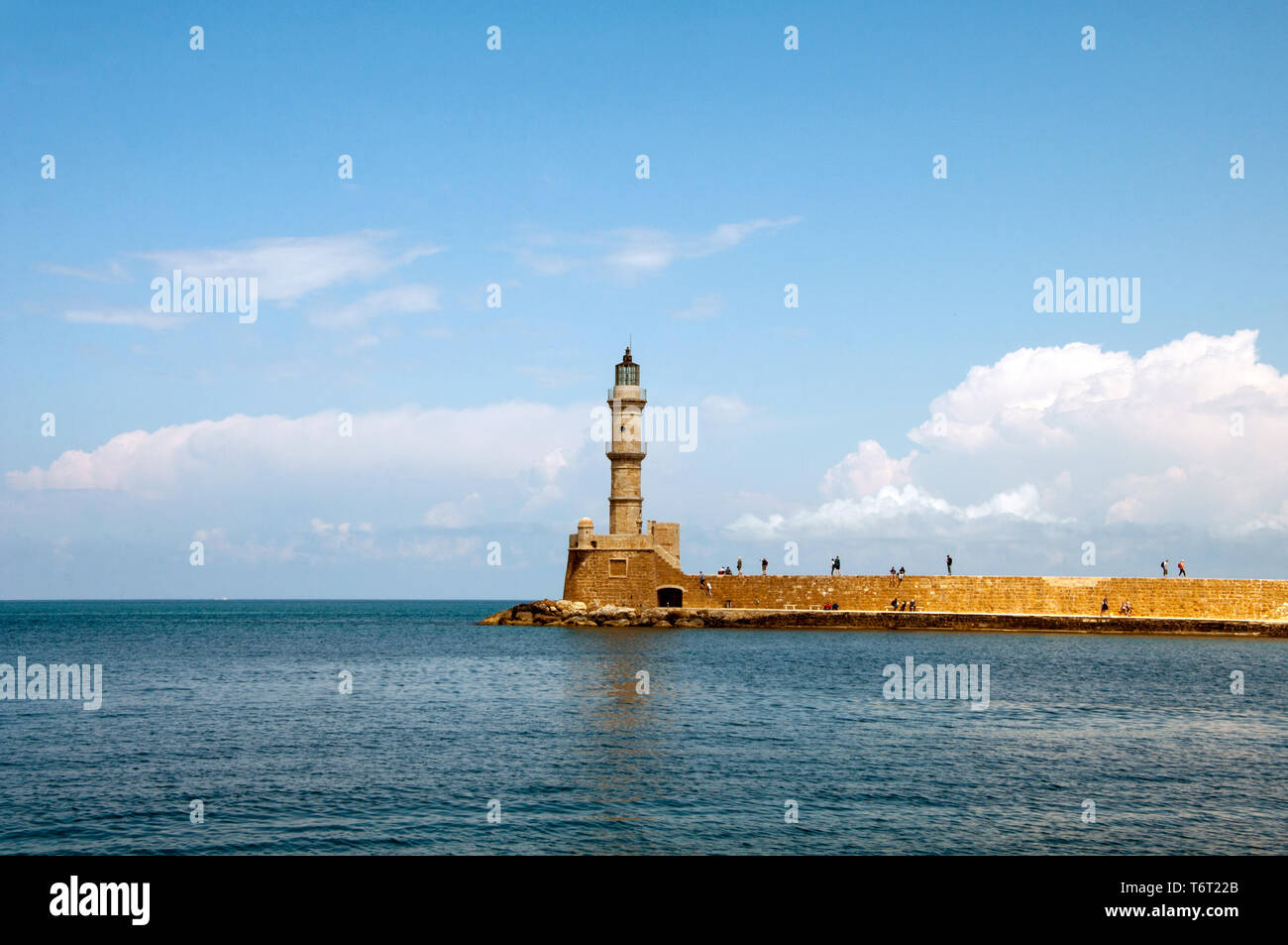 Den Leuchtturm von Chania, Chania, Kreta, Griechenland, 2019 Stockfoto