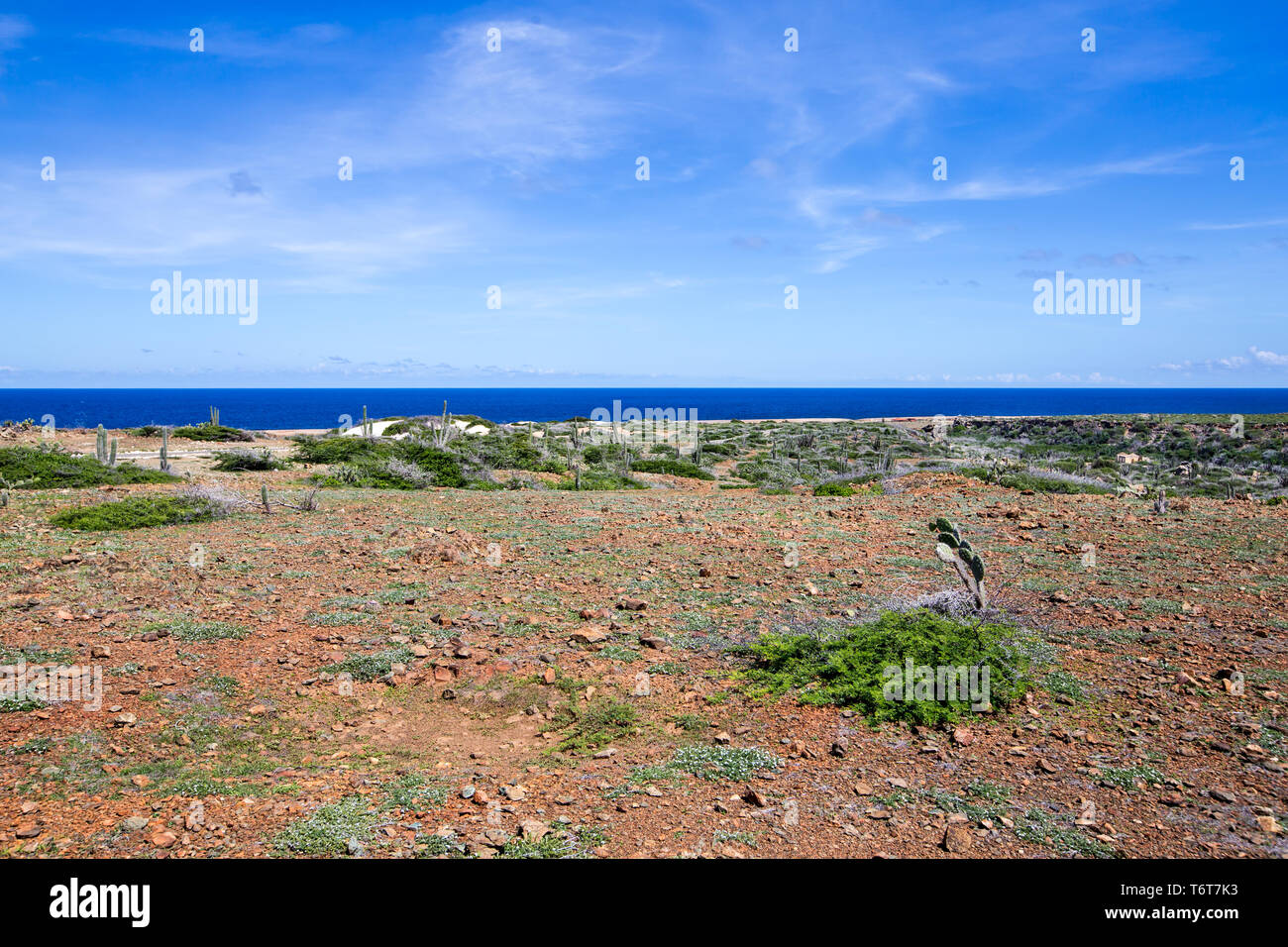 "Arikok" Nationalpark in Aruba. Stockfoto