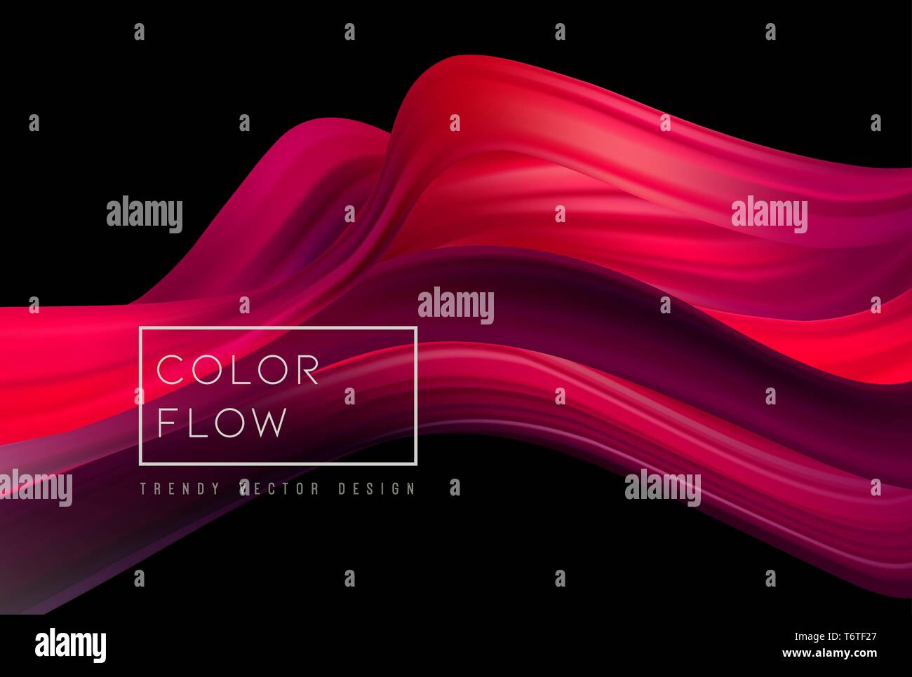 Abstrakte farbenfrohe vector Hintergrund, Farbe fließen Flüssigkeit wave für Design Broschüre, Website, Flyer. Stock Vektor