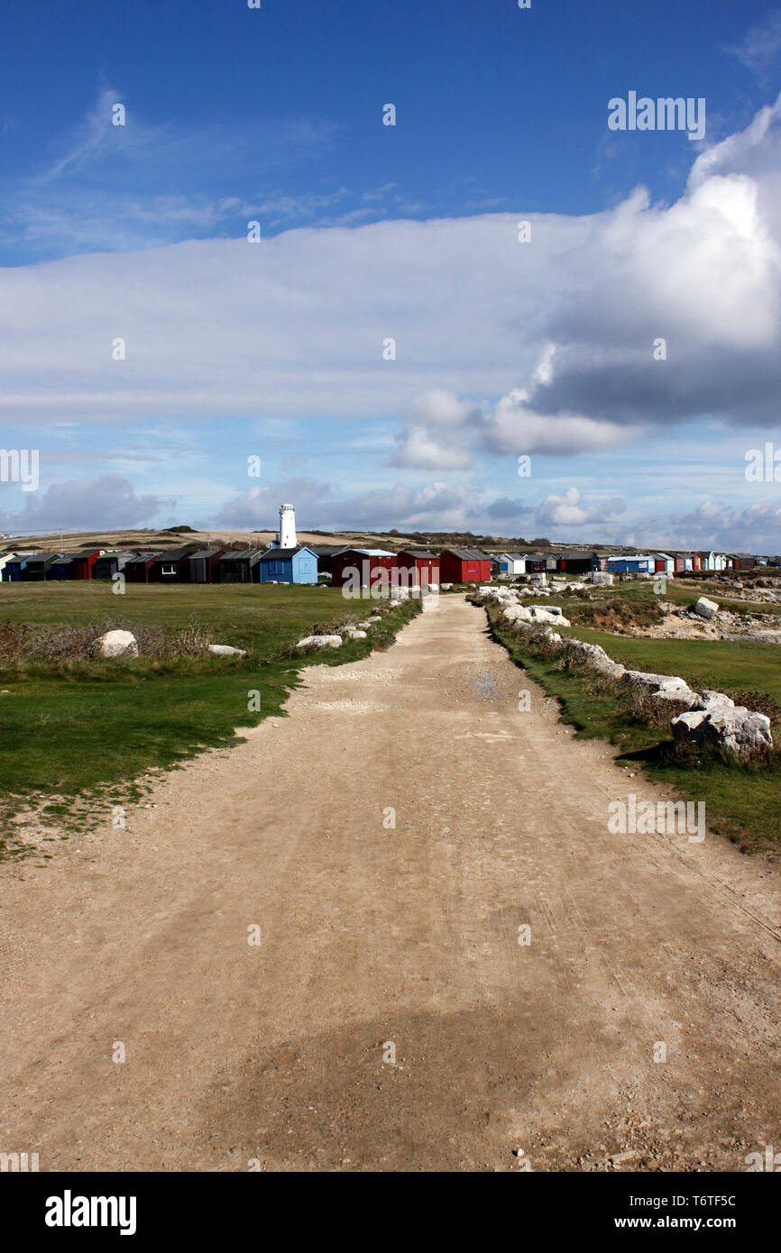 Der SOUTH WEST COAST PATH. PORTLAND BILL DORSET UK Stockfoto