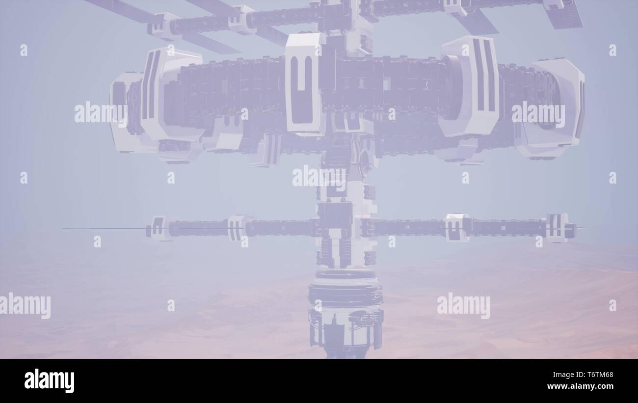 Kolonie auf dem Mars Planet Stockfoto