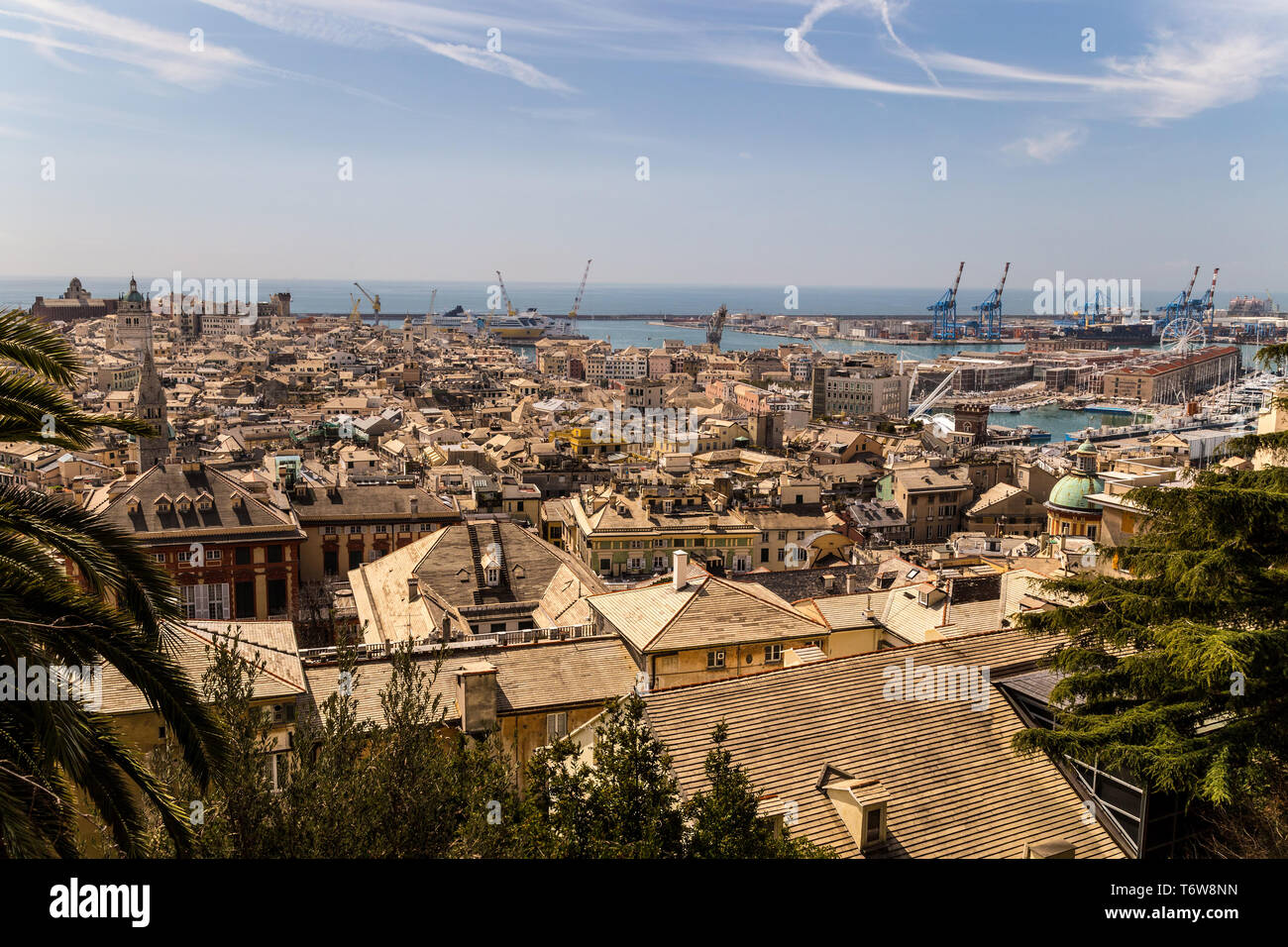 Stadt am Mittelmeer Stockfoto