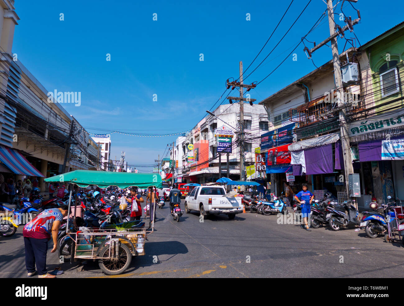 Ranong Road, Altstadt, Phuket Town, Thailand Stockfoto