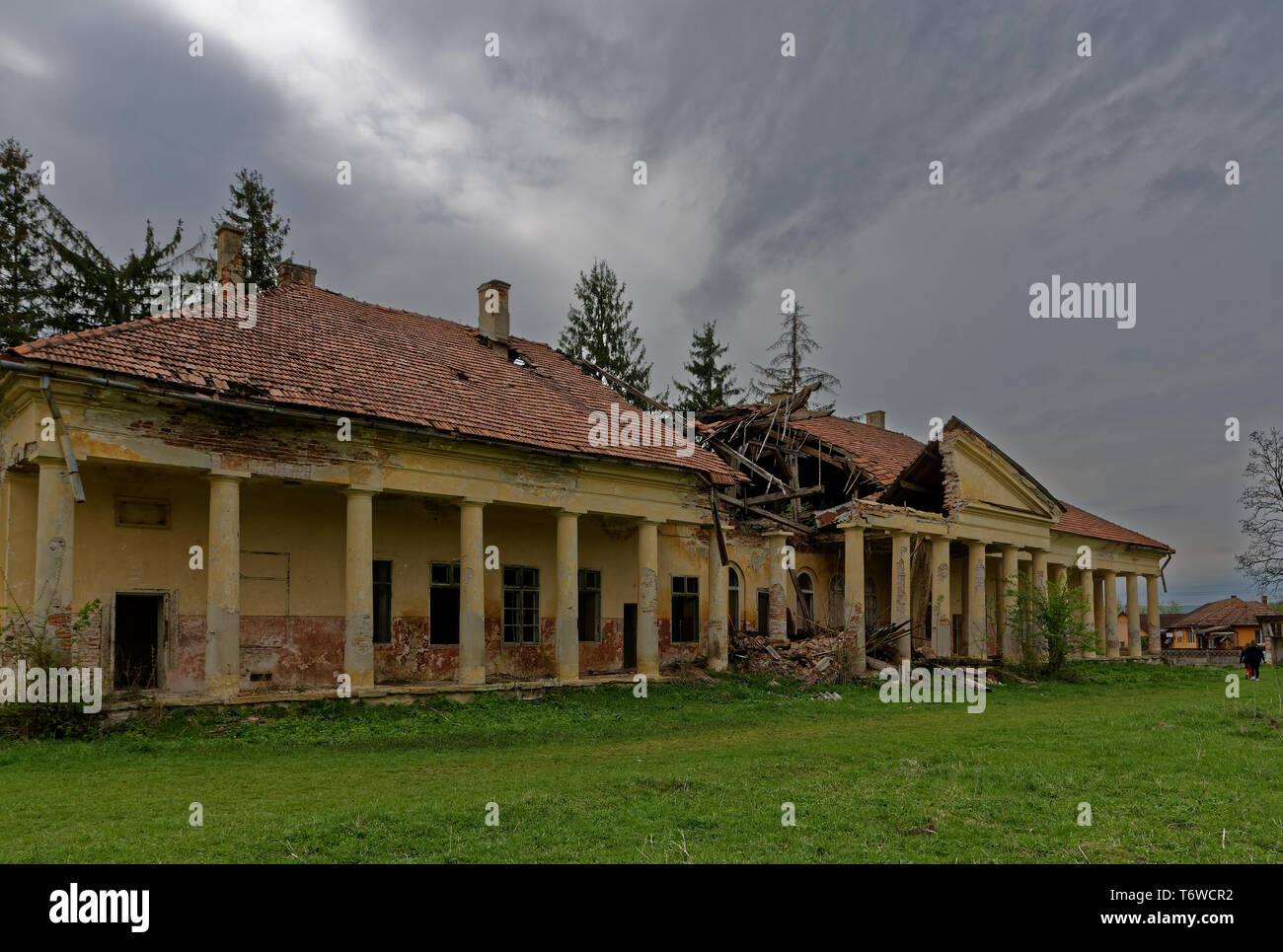 Verlassene Burg in Siebenbürgen Stockfoto