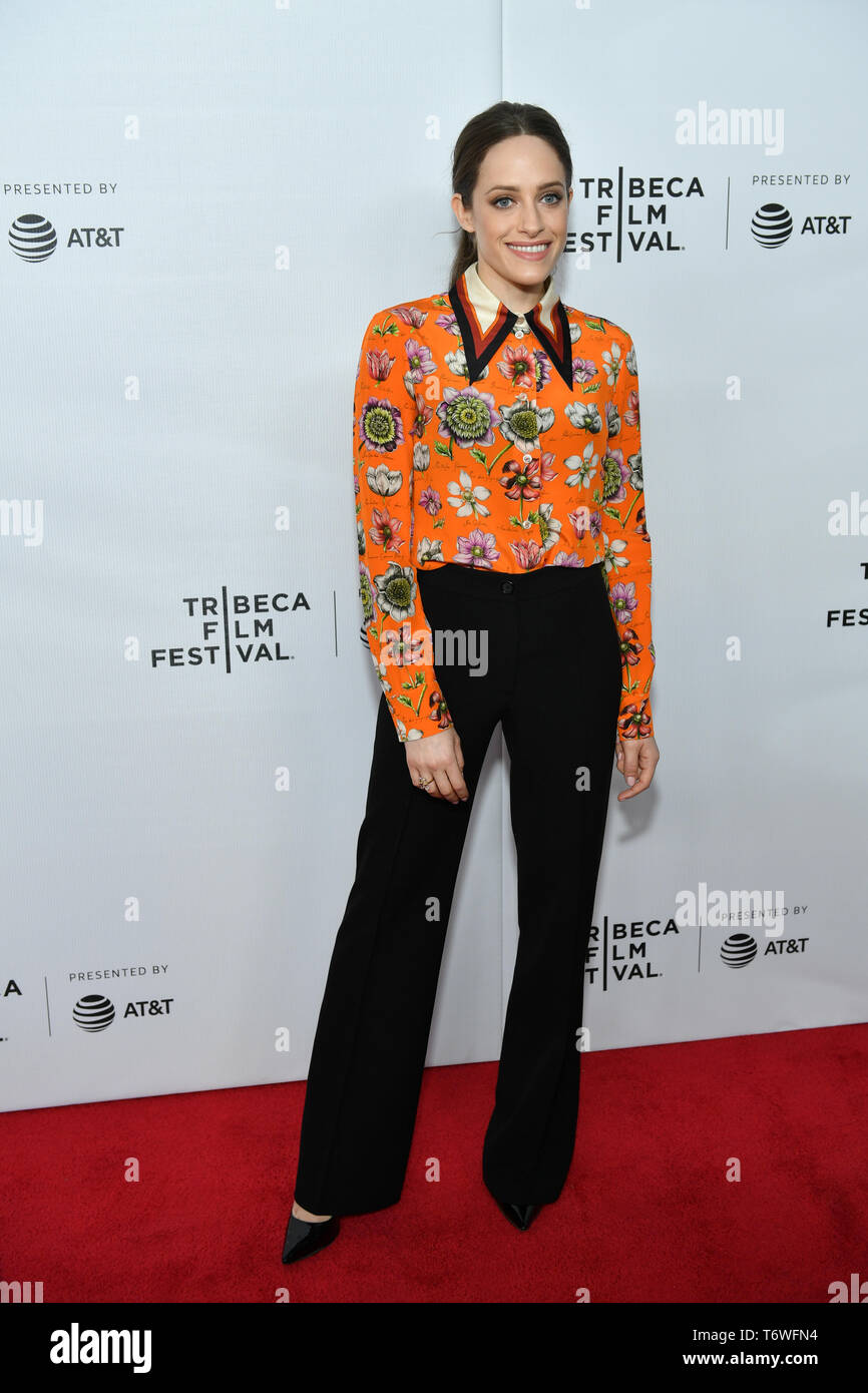 Carly Chaikin besucht Tribeca spricht - ein Abschied von Herrn Roboter - 2019 Tribeca Film Festival am Frühling Studio am 28. April 2019 in New York City. Stockfoto